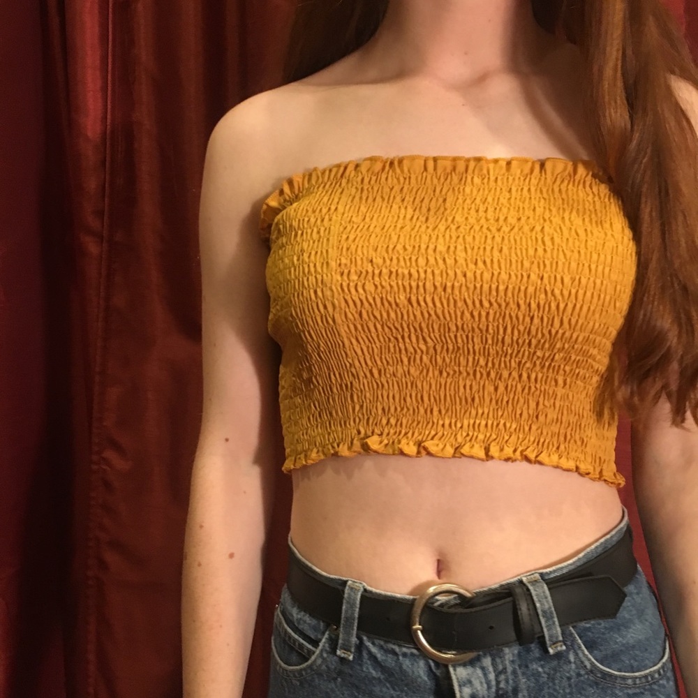 Orange tube top